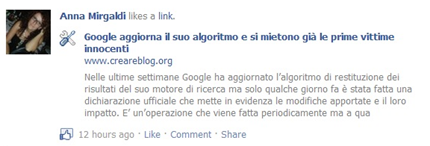 Pulsante Mi piace di Facebook